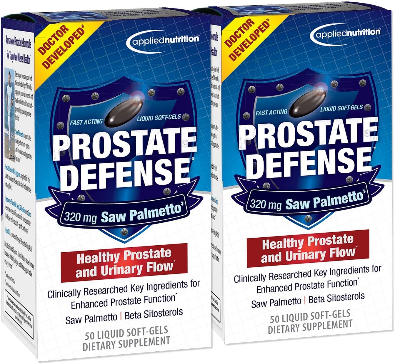 Applied Nutrition Prostate Defense, 50-Count (Pack of 2)