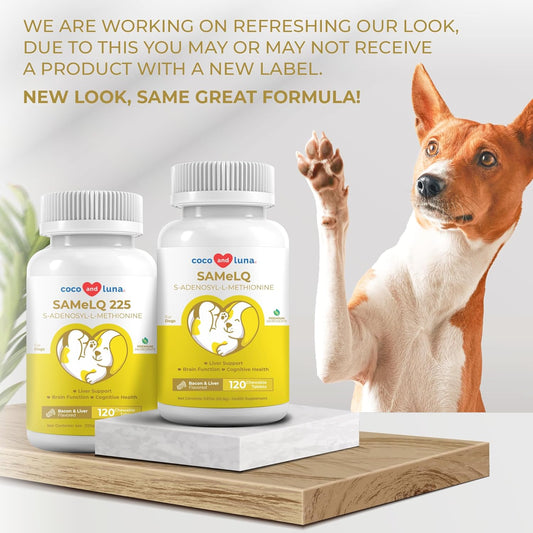 Same For Dogs - S-Adenosyl-L-Methionine, Liver Supplements For Dogs - Brain Supplement For Dogs, Promotes Cognitive Support, Liver Support Supplement