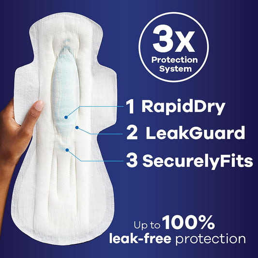 Always Maxi Overnight Pads With Wings, Size 5, Extra Heavy Overnight, Unscented, 36 Count