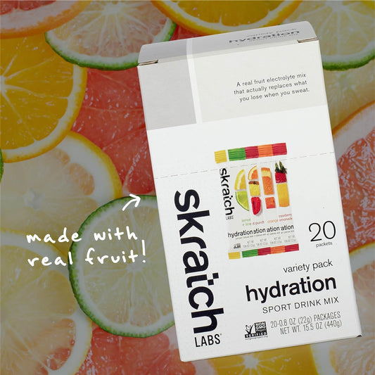 Skratch Labs Hydration Packets Hydration Drink Mix, Variety Pack (20 S