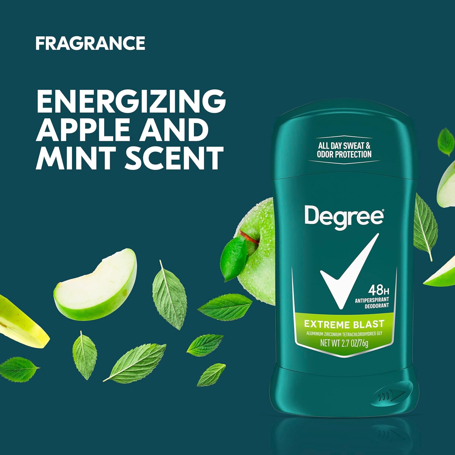 Degree Men Original Protection Antiperspirant Deodorant 48-Hour Sweat And Odor Protection Extreme Blast Antiperspirant For Men 2.7 Oz : Beauty & Personal Care