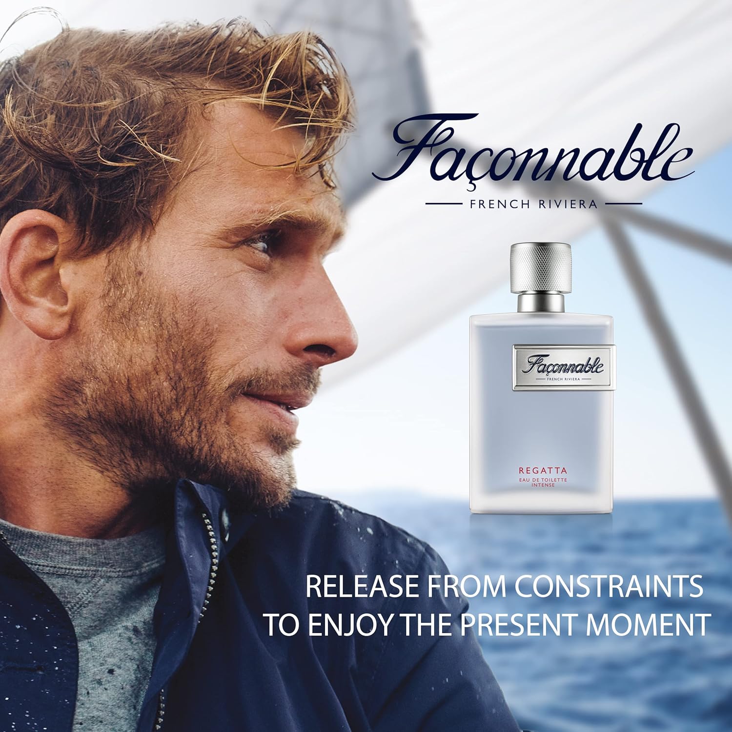 Façonnable - Regatta 3 Fl Oz (90Ml) - Eau De Toilette Intense Homme - Senteur Boisée & Aquatique : Beauty & Personal Care