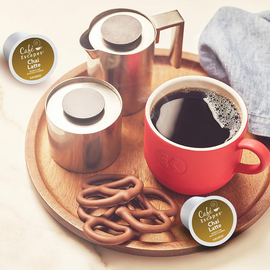 Café Escapes Chai Latte Keurig Single-Serve K-Cup Pods, 24 Count