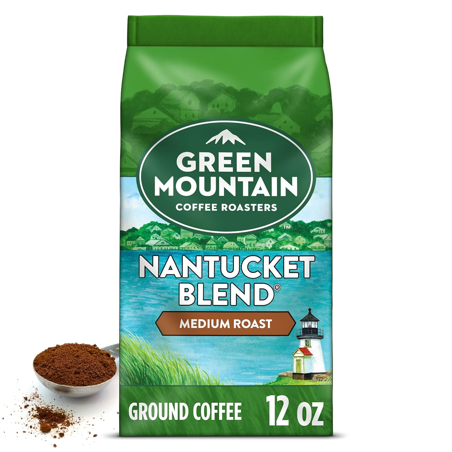 Green Mountain Coffee Roasters, Nantucket Blend, Fair Trade Certified, Ground Coffee, Medium Roast, Bagged 12oz