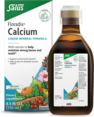 Floradix, Calcium Vegan Liquid Supplement For Bone And Muscle Support