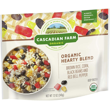 Cascadian Farm Organic Frozen Hearty Blend With Brown Rice, Corn, Black Beans and Red Bell Pepper, 12 oz