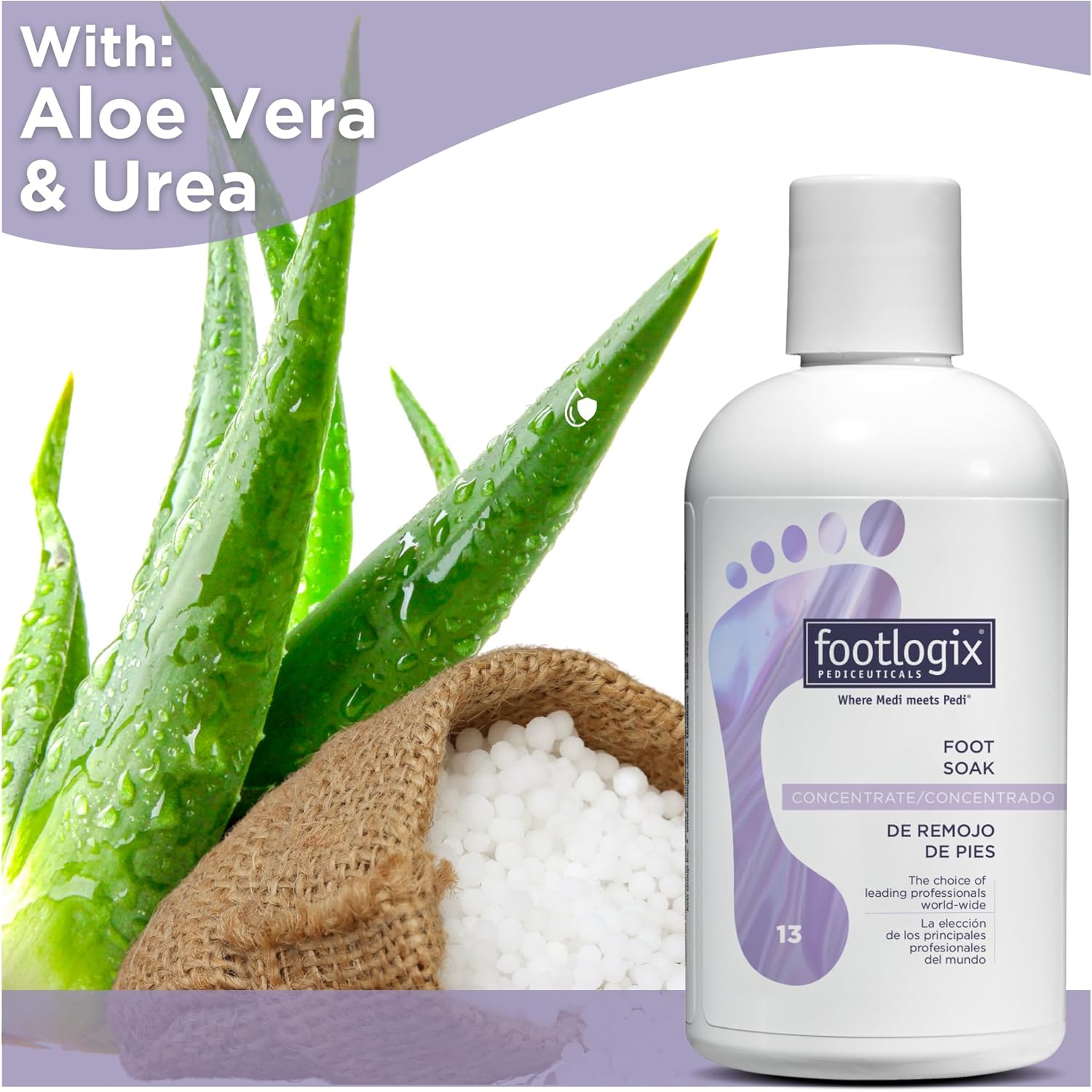 Footlogix Foot Soak Concentrate, 8.45 Oz - Gentle Cleansing, Foot Bath Soak, Soften Dry Feet And Calluses : Beauty & Personal Care