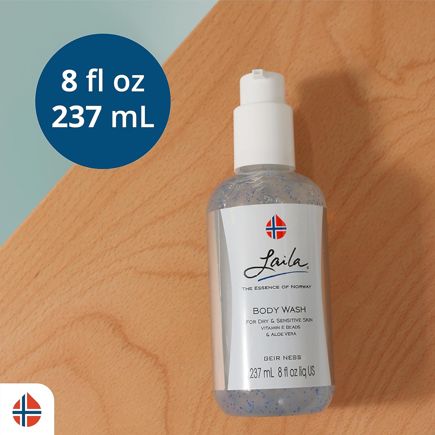 Geir Ness Laila Body Wash - Nourishing And Moisturizing Shower Gel - With Vitamin A And E - For Dry And Sensitive Skin - Rich And Fragrant Body Cleanser For Women : Bath And Shower Gels : Beauty & Personal Care
