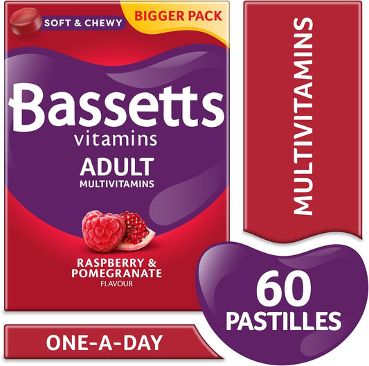 Bassetts Vitamins Adults Multivitamins, 60 Pastilles (Pack Of 2)