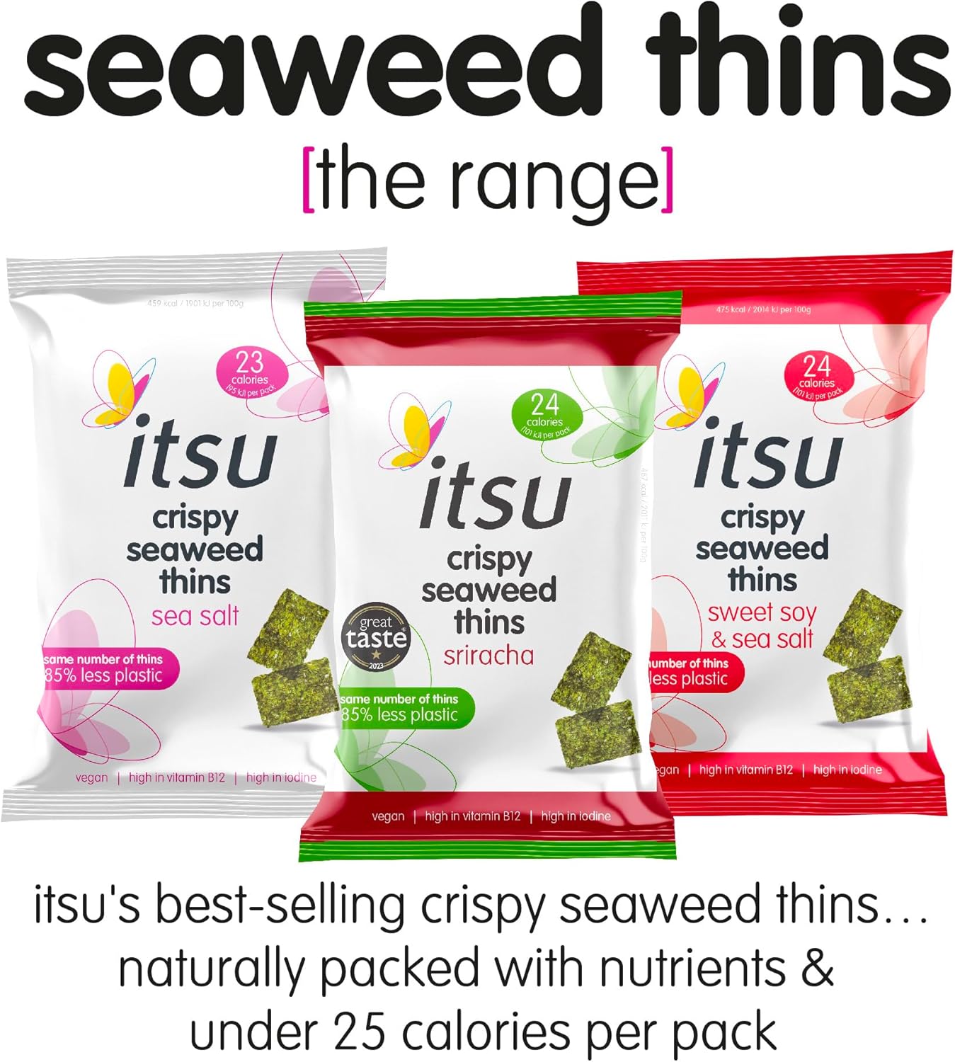 Itsu Seaweed Thins Sea Salt 5 G 20Pck