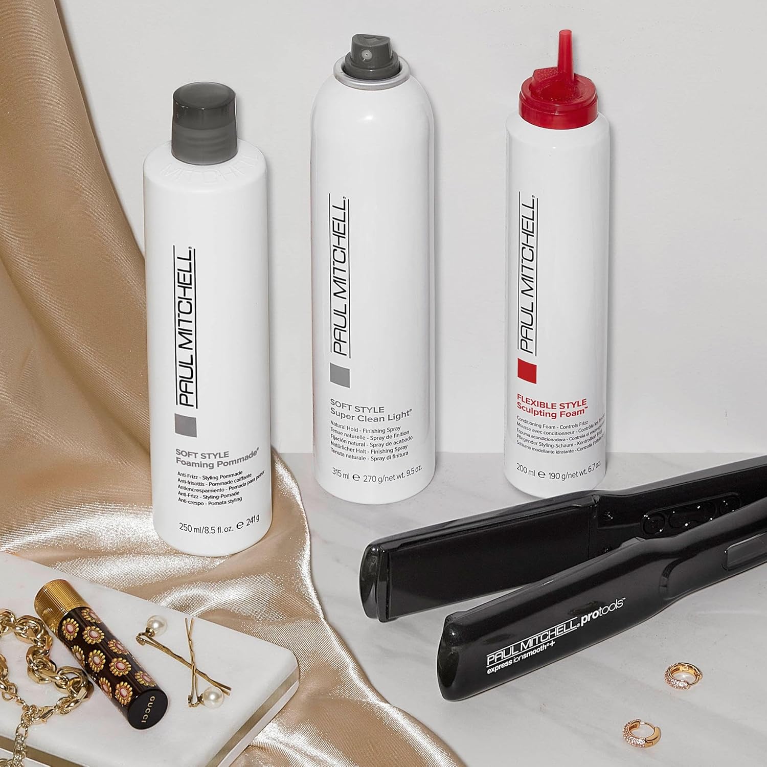 Paul Mitchell Foaming Pommade, Anti-Frizz, Light Hold, For Wavy, Curly + Coarse Hair, 8.5 fl. oz. : Beauty & Personal Care