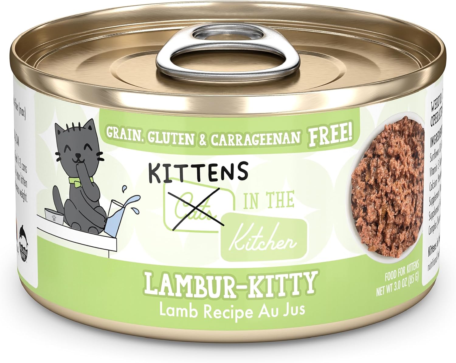 Weruva Cats In The Kitchen Kitten, Lambur-Kitty, 3Oz Can (Pack Of 12)