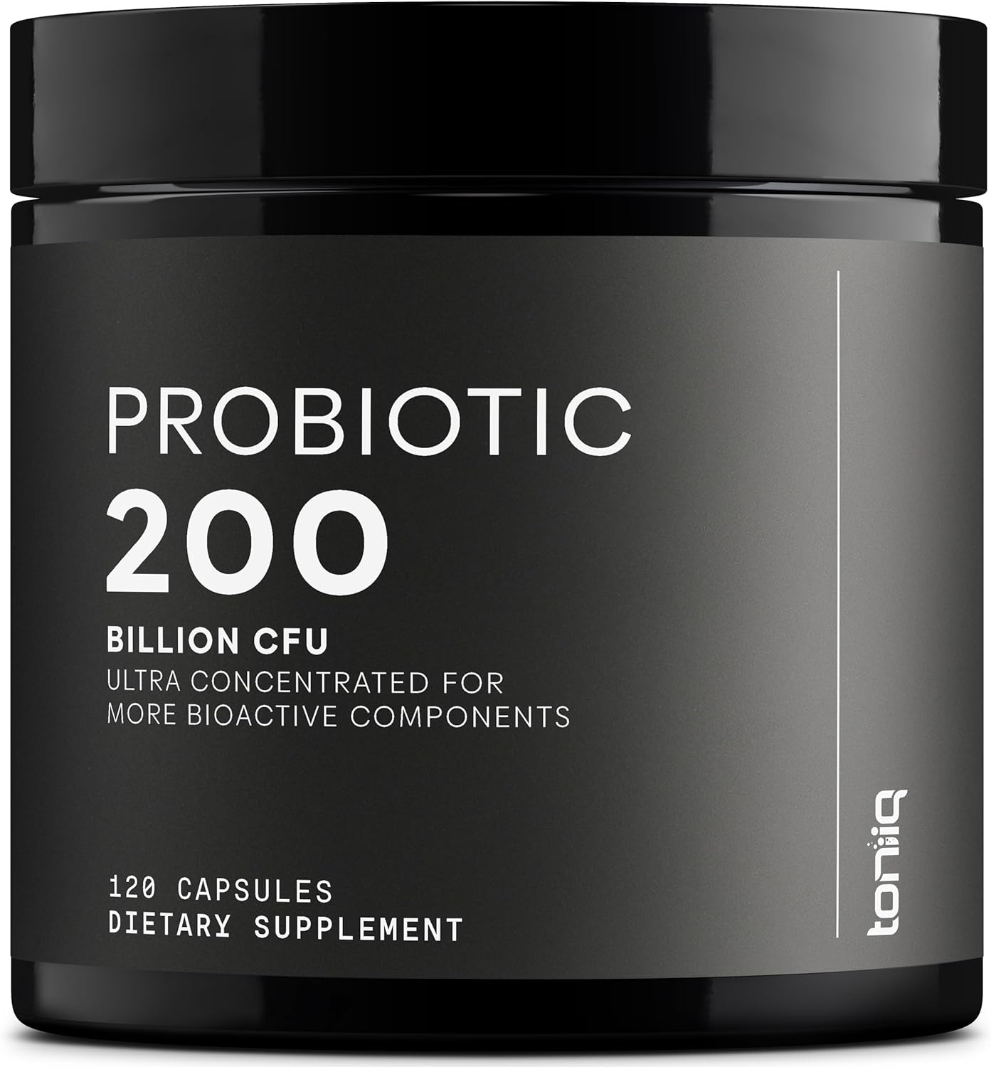 Toniiq 200 Billion Cfu Probiotic Supplement 30 Verified Third-Party Tested Strains - Fully Shelf-Stable Probiotics Formula With Prebiotic Blend - Extended Release Capsules