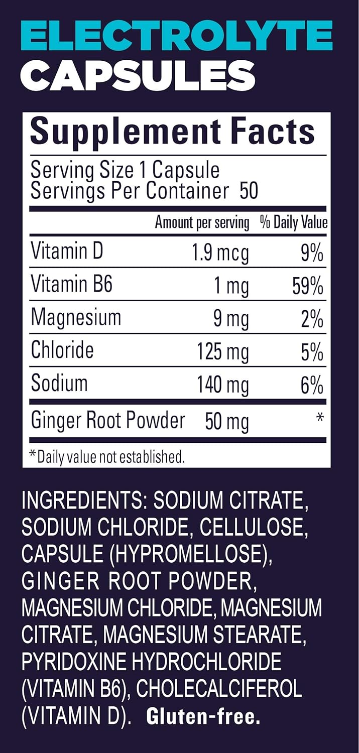 GU Energy Roctane Ultra Endurance Electrolyte Capsules,Informed Choice, Energy for Before, During or After Any Workout, 50-Count Bottle : Health & Household