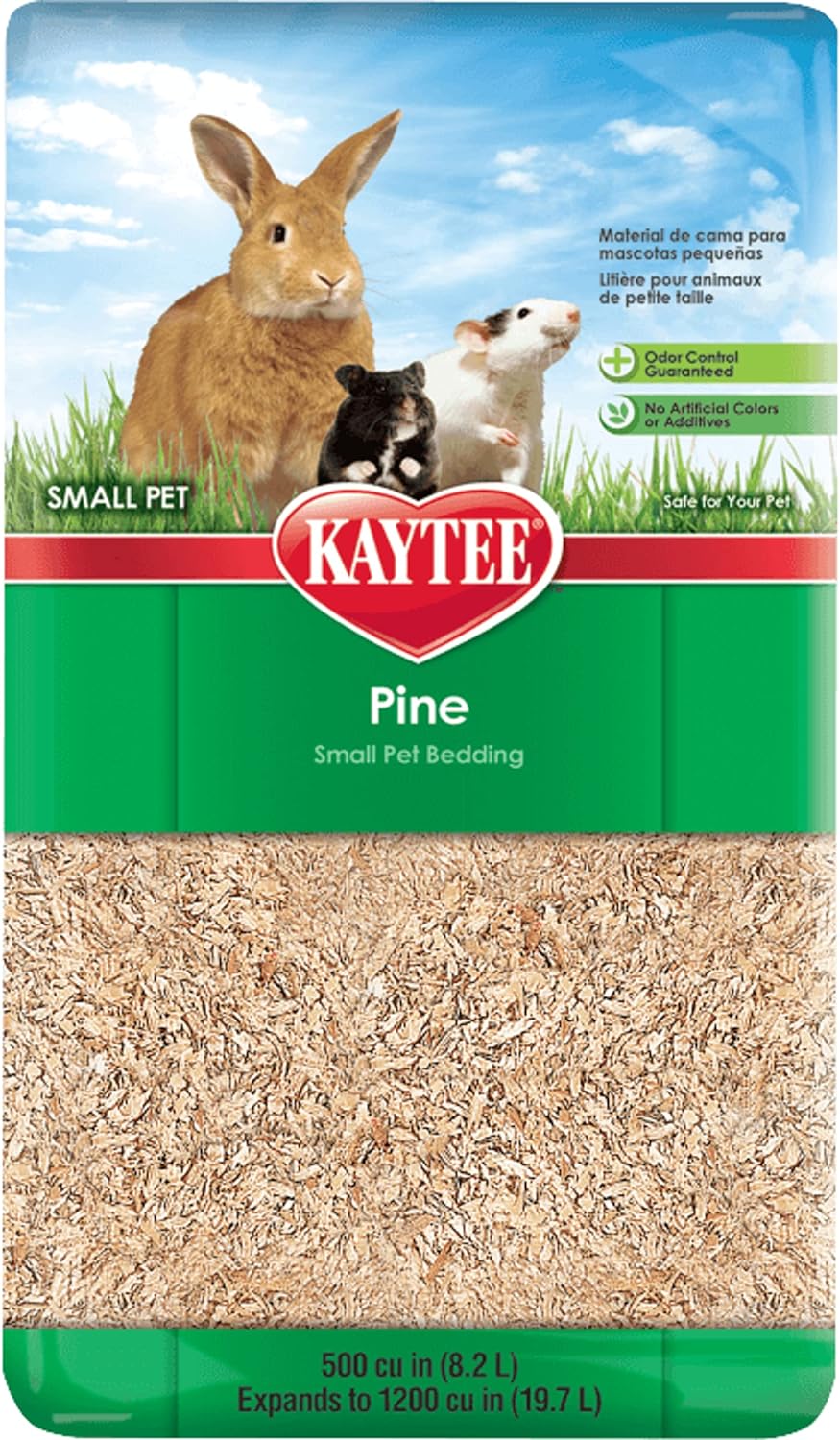 Kaytee Small Animal Pine Bedding For Pet Guinea Pigs, Rabbits, Hamsters, Gerbils, And Chinchillas, 19.7 Liter