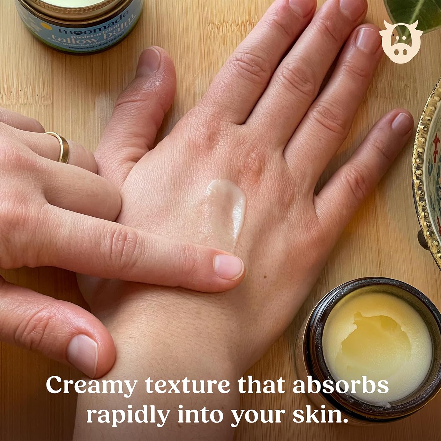 Organic Beef Tallow Balm With Rosehip Oil | Unscented 2 Oz – Hand Made In Usa 100% Grass-Fed Beef Tallow Moisturizer For Face & Body, Baby, Eczema, Acne-Prone & Sensitive Skin : Beauty & Personal Care