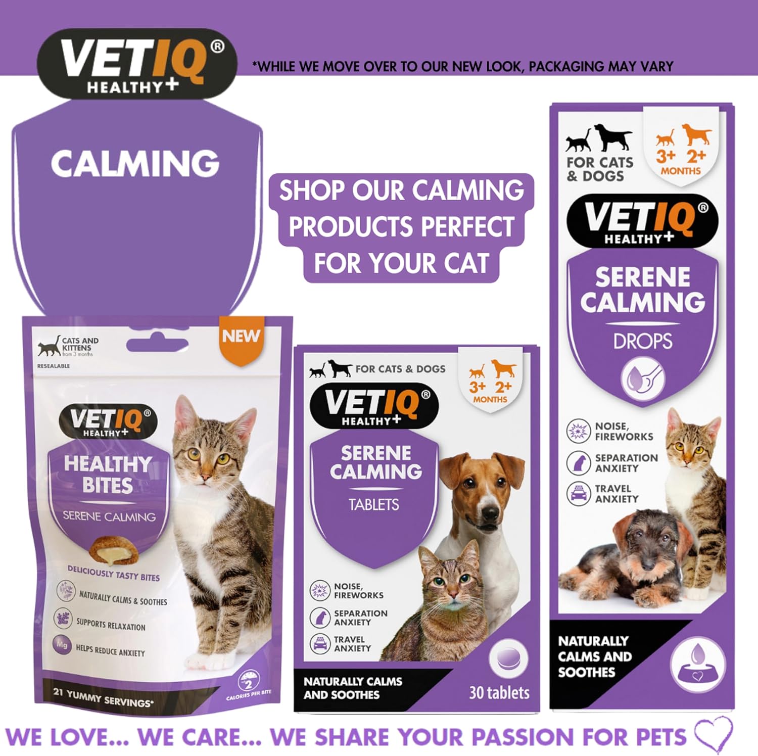 VETIQ Healthy Bites Serene Calming Treats For Cats & Kittens, Naturally Calms & Soothes, Supports Relaxation & Helps Reduce Anxiety, 65 g (Pack of 4) :Pet Supplies