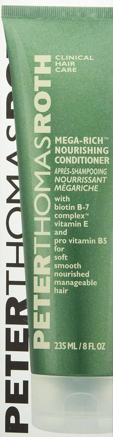 Peter Thomas Roth Mega-Rich Nourishing Conditioner, Biotin B-7 Complex Conditioner For Softer, Smoother, Healthier-Looking Hair, 8.5 Fl Oz (Pack Of 1)