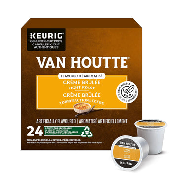 Van Houtte Creme Brulee Coffee, 24 Count K-Cups For Keurig Brewers