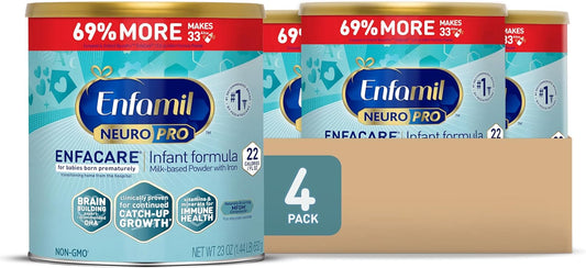 Enfamil NeuroPro EnfaCare High Cal Premature Baby Formula with Iron, Brain-building DHA, Vitamins & Minerals for Immune Health, 23 Oz