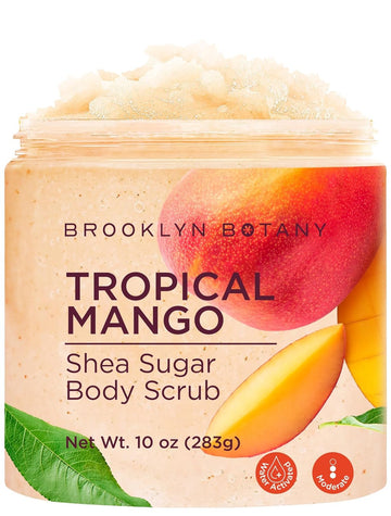 Brooklyn Botany Green Tea Honey Sugar Scrub For Body 10 Oz – Deeply Hydrating And Gently Exfoliating Body Scrub For Women And Men – Moisturizing And Nourishing The Skin