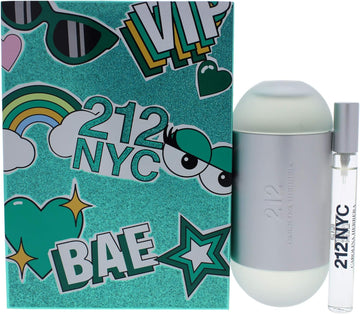 Carolina Herrera 212 Nyc For Women 2 Pc Gift Set 3.4Oz Edt Spray, 0.33Oz Edt Spray