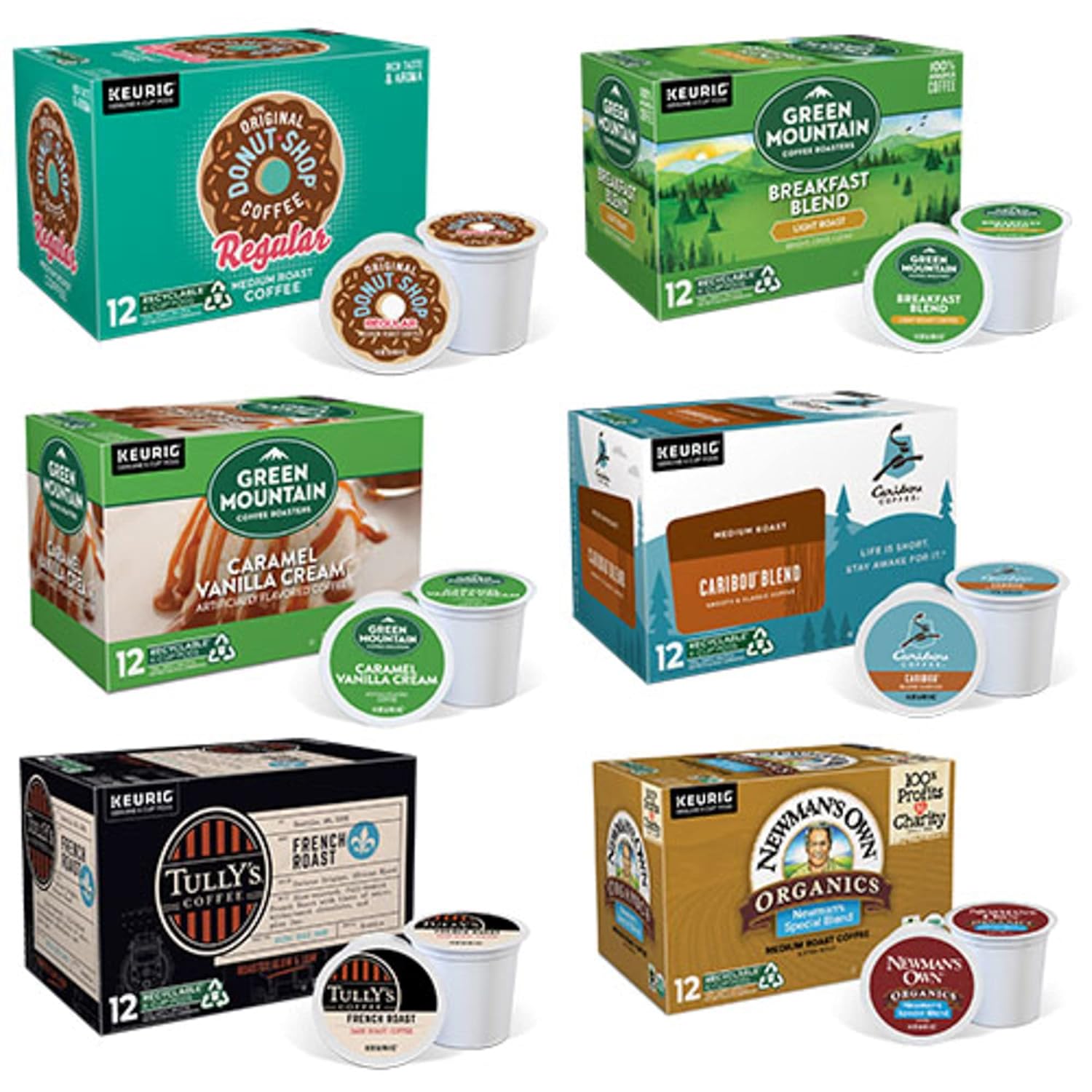 Keurig K-Cup Pod Variety Pack, Single-Serve Coffee K-Cup Pods, Amazon Exclusive, 72 Count