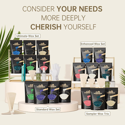 Lifestance Brazilian Bikini Wax Beads - 300G Hard Wax For Hair Removal On Face, Body, Legs - Pearl Beads For Wax Warmers