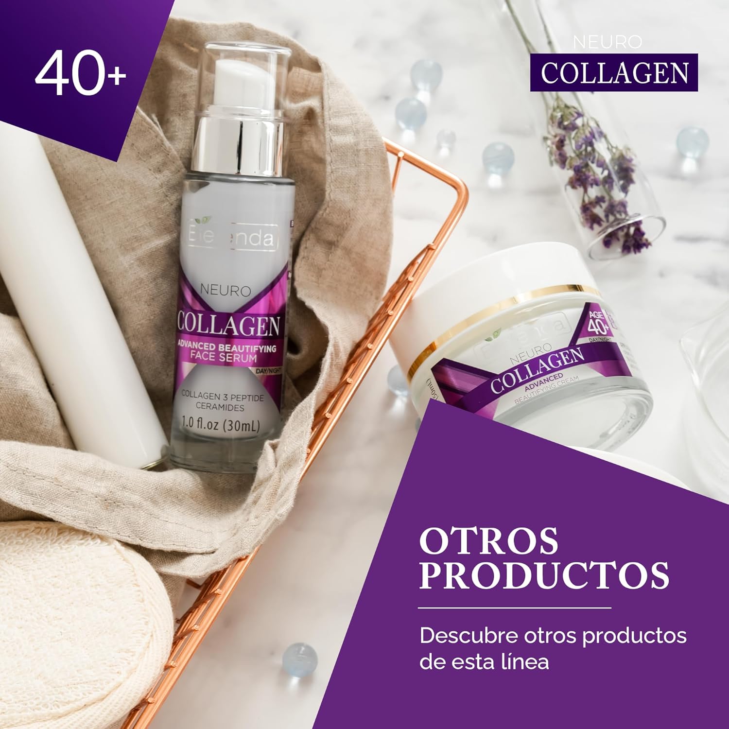 Bielenda Neuro Collagen Moisturising Face Cream Fills Fixed Wrinkles And Lifts The Skin Improves Firmness Of The Skin Moisturizing Face Cream Concentrate 40+ Day/Night - 50 ml : Amazon.co.uk: Beauty