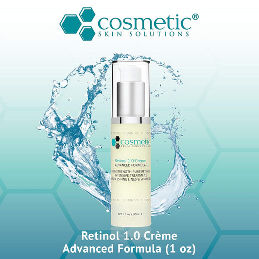 Retinol 1.0 Crème - 1.0% Vitamin A Nighttime Crème, High Strength - 1 Oz / 30 Ml E