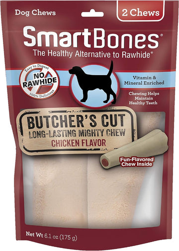 Smartbones Butcher'S Cut Long-Lasting Mighty Chew For Dogs, Large, 2 Pack