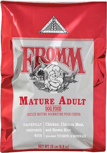 Fromm Classic Mature Adult Dog Food - Senior Dry Dog Food For Large, Medium, & Small Breeds - Chicken Recipe - 15 Lb