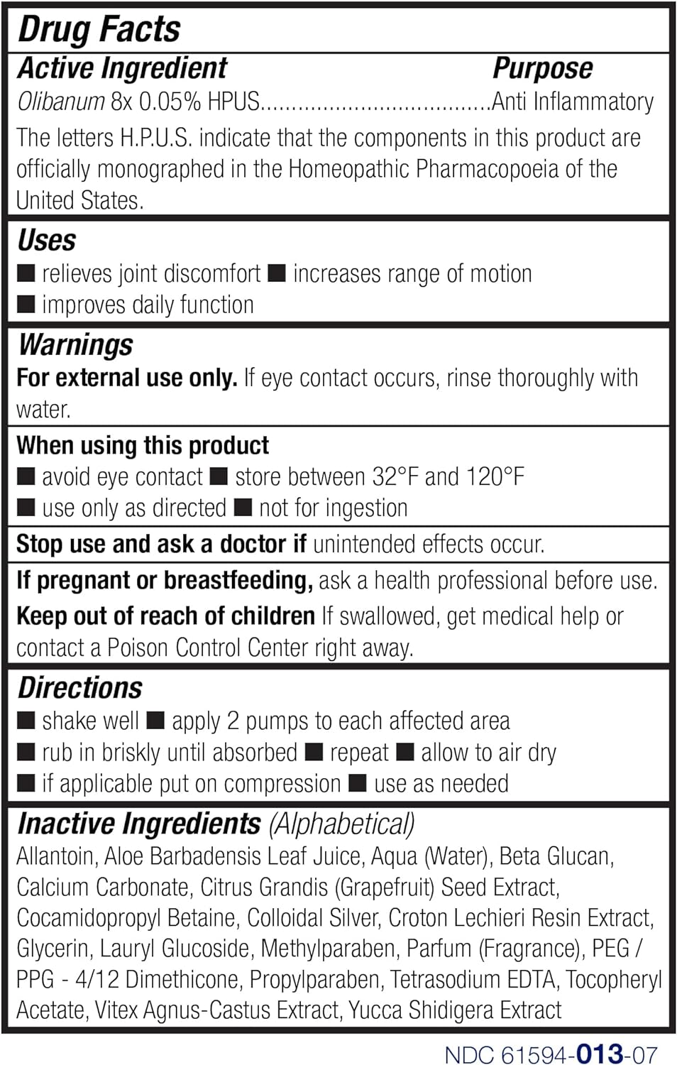 Theraworx Fast-Acting Joint Relief Foam Joint Discomfort & Inflammation Relief - 7.1 oz - 2 Count : Health & Household