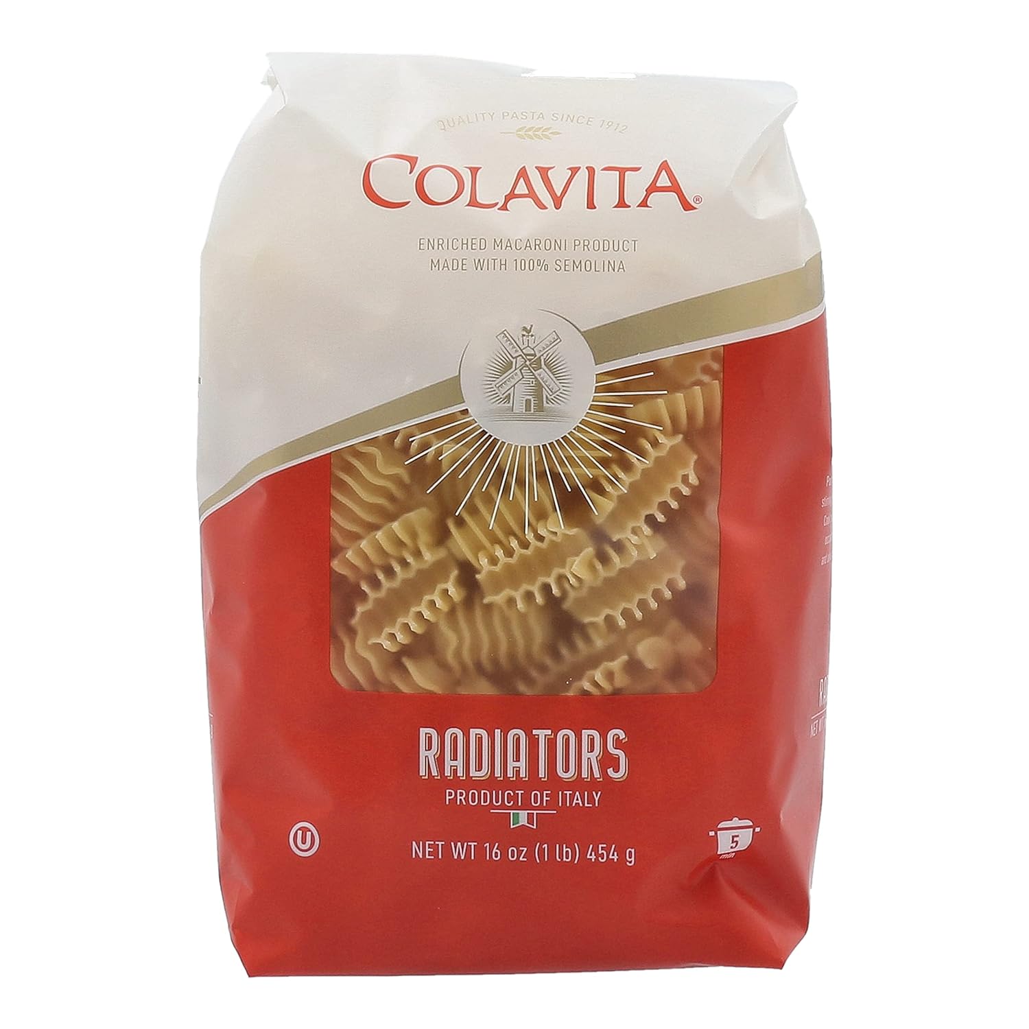 Colavita Pasta - Radiators, 1 Pound - Pack of 20