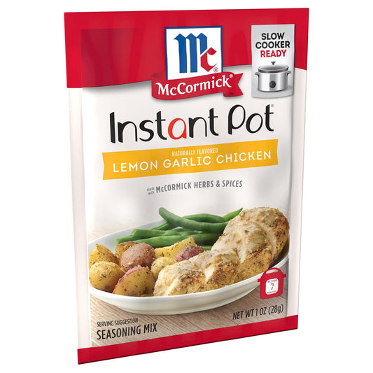 Mccormick Instant Pot Lemon Garlic Chicken Seasoning Mix, 1 Oz (Pack Of 12)