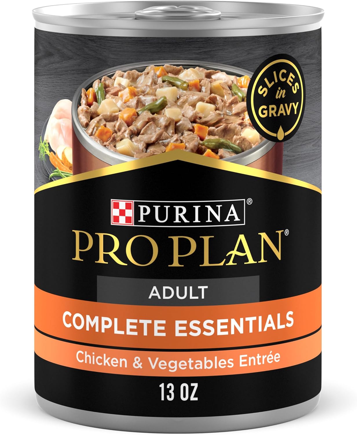 Pro Plan High Protein Wet Dog Food - Chicken & Vegetable Entrée - (12) 13oz Cans