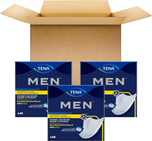 TENA Incontinence Guards for Men, Moderate Absorbency - 144 Count