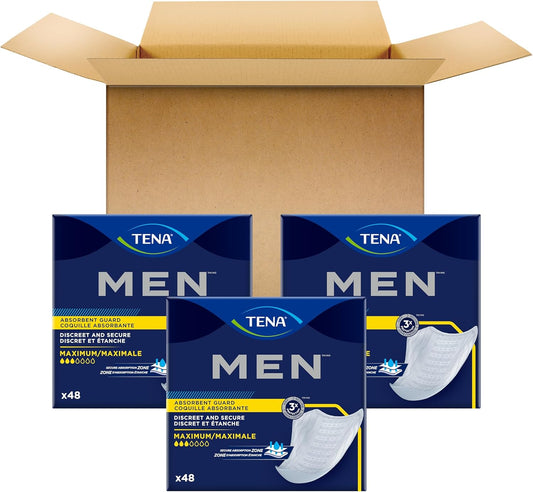 Tena Incontinence Guards For Men, Moderate Absorbency - 144 Count