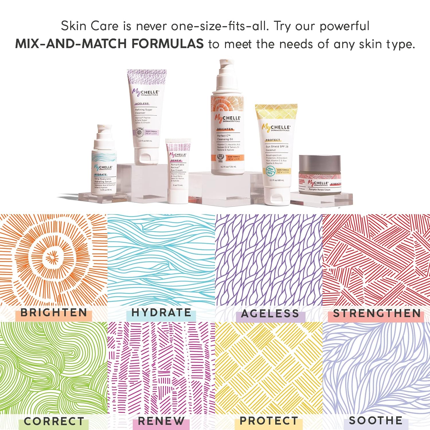MyCHELLE Dermaceuticals Peptide+ Anti-Wrinkle Serum - Anti-Aging Serum with Peptides & Argan Plant Stem Cells to Help Restore Skin & Help Reduce the Appearance of Fine Lines and Wrinkles : Beauty & Personal Care