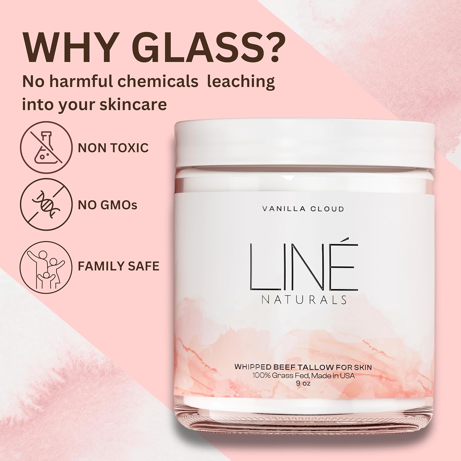 Liné Naturals Whipped Beef Tallow For Skin - 100% Pure, Grass Fed Tallow Moisturizer For Face And Body - Organic Honey Beef Balm For Sensitive Skin - Quick Absorbing Hydration (Sweet Citrus) : Beauty & Personal Care