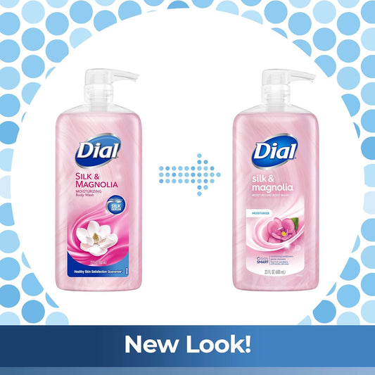 Dial Body Wash, Silk & Magnolia, 23 Fl Oz (Pack Of 3)