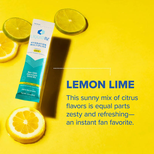Liquid I.V. Hydration Multiplier - Lemon Lime - Powder Packets | Elect