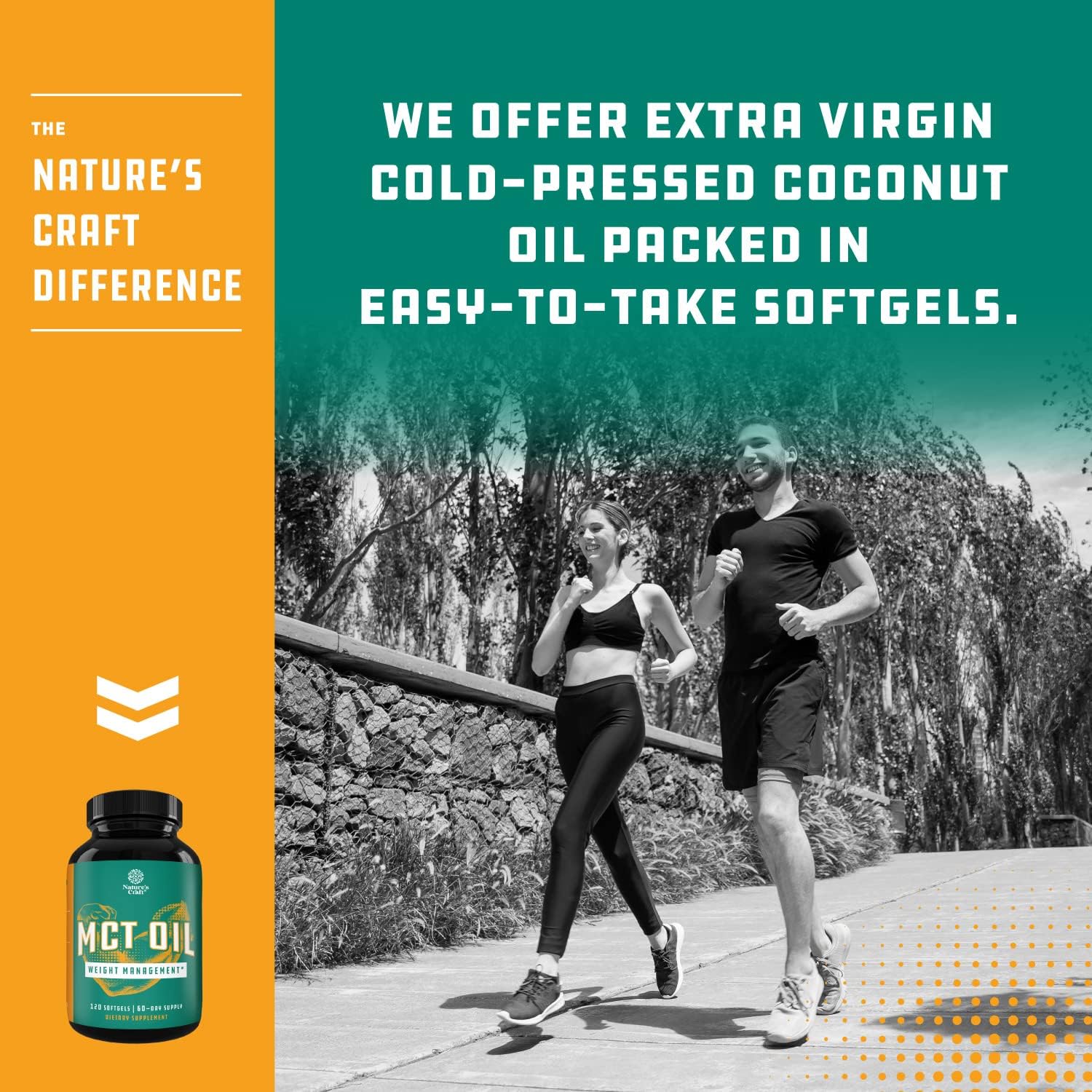 C8 MCT Coconut Oil Softgels - MCT Oil Keto Pills with Caprylic Acid Coconut Oil for Body Sculpting Sustainable Energy Support and Brain Health - Potent Non GMO Gluten Free Keto MCT Oil Softgels : Health & Household