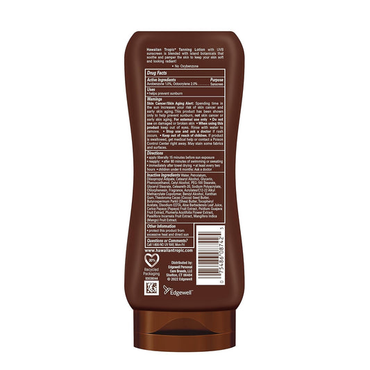 Hawaiian Tropic Sunscreen Protective Dark Tannning Sun Care Sunscreen Lotion, Cocoa Butter - Spf 4, 8 Ounce