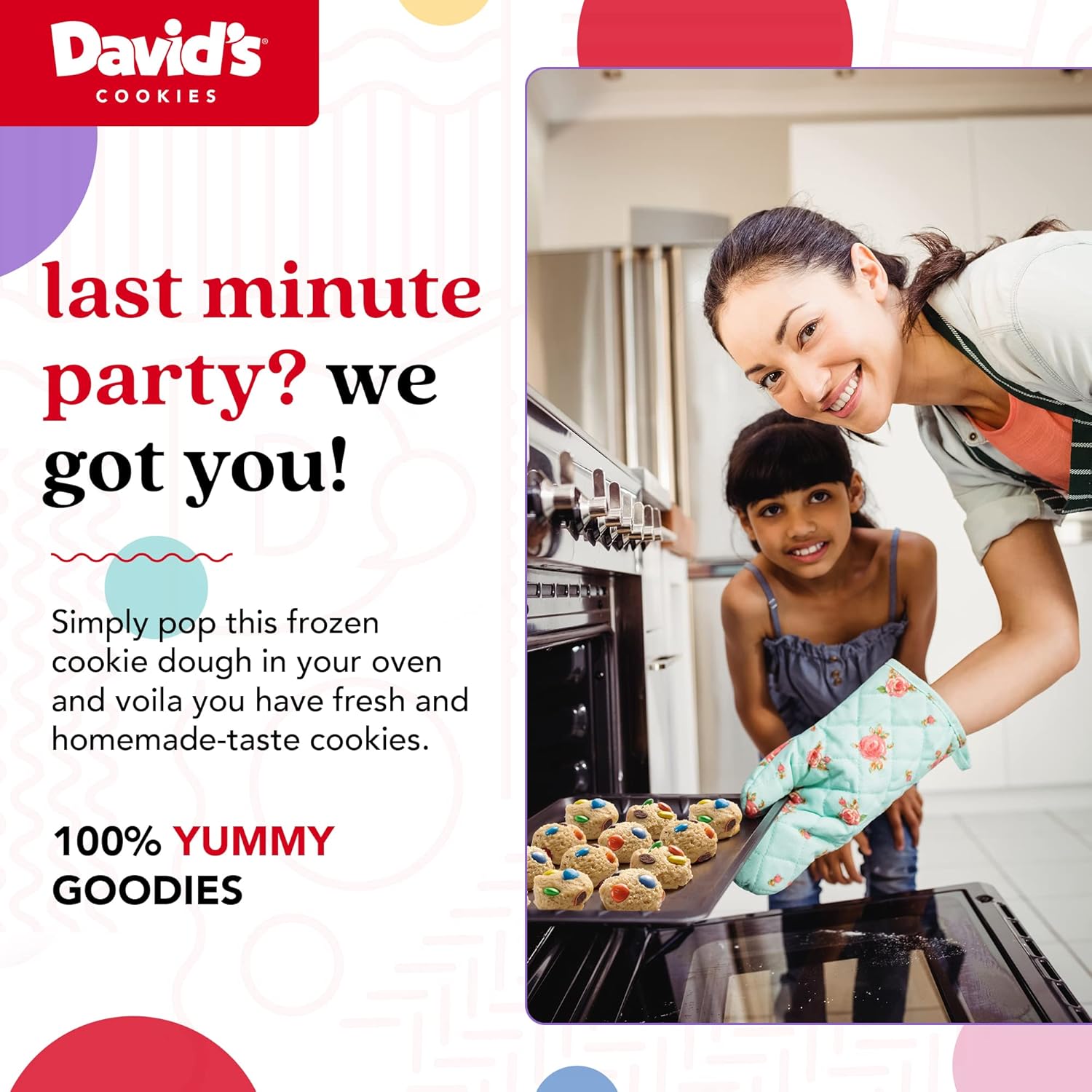 David'S Cookies Preformed Frozen Cookie Dough Candy 80 Count