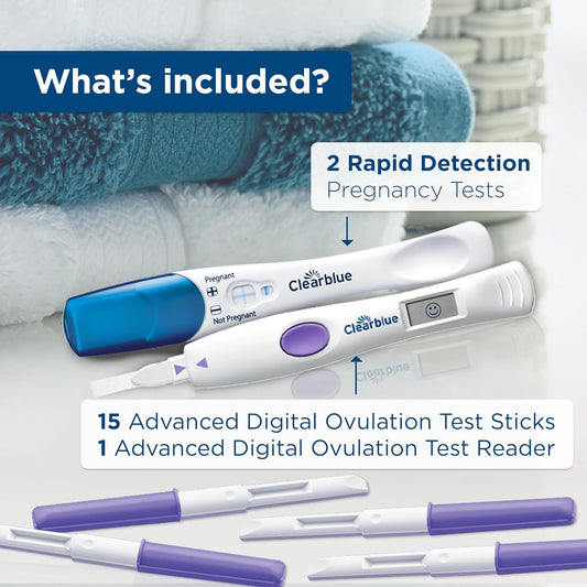 Clearblue Advanced Ovulation Test Combination Pack, Predictor Kit, 17Ct