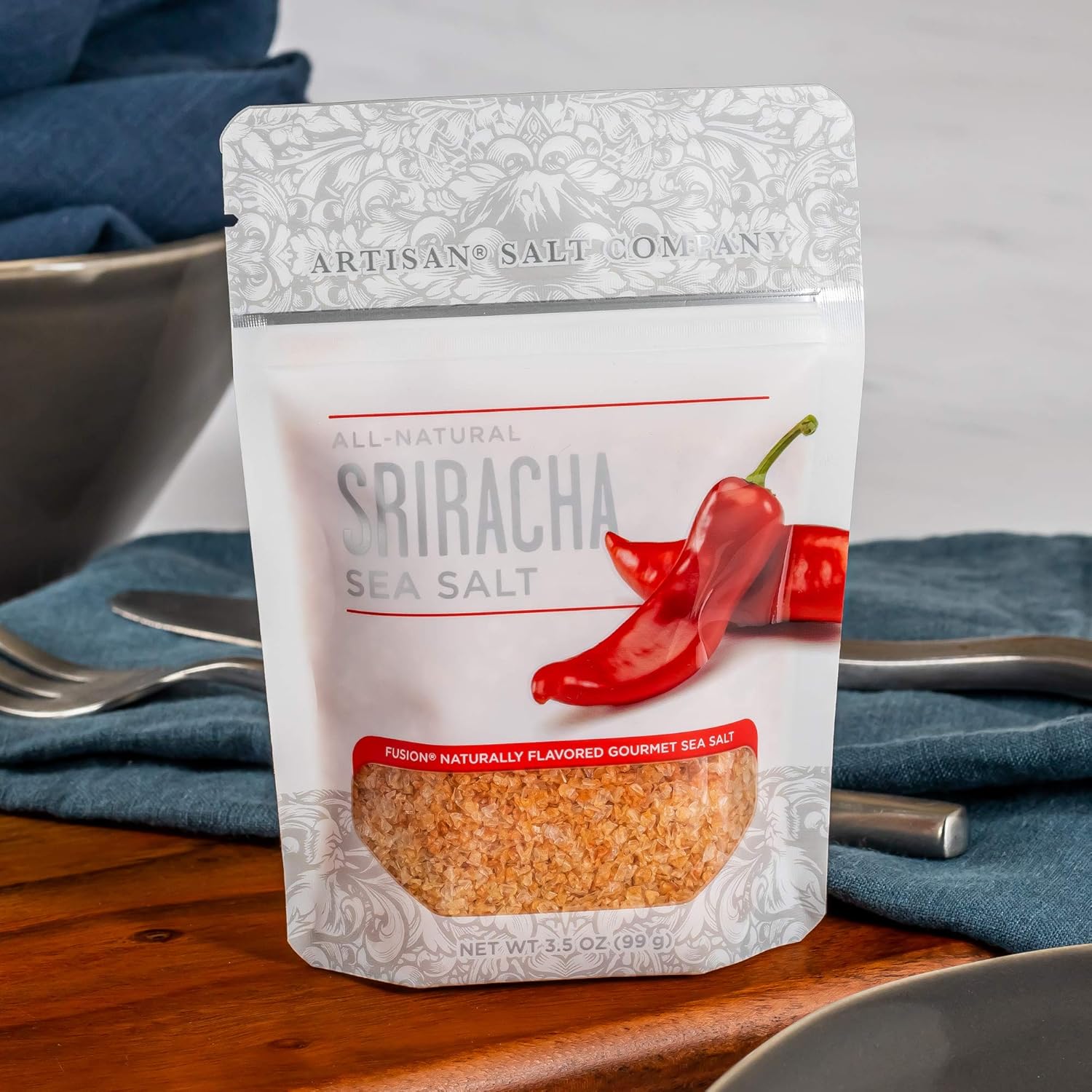 Artisan Salt Company Fusion Naturally Flavored Wild Porcini Sea Salt, Zip-Top Pouch, 4 Ounce