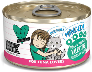 Weruva Best Feline Friend (B.F.F.) Tuna & Pumpkin Valentine With Tuna & Pumpkin In Gravy Cat Food, 3Oz Can (Pack Of 24)