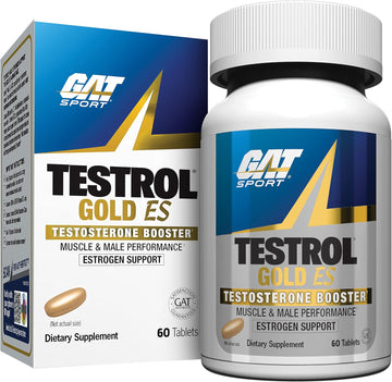 Gat Sport Testrol Gold Es, Tribulus, Dim, Zinc, Longjack, Fenugreek, Saw Palmetto, Estrogen Balance, 60 Tablets