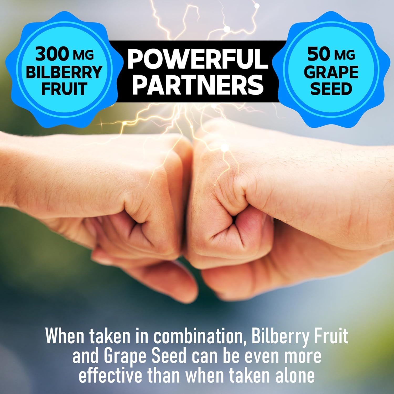Dedicad 20:1 Bilberry Extract Capsules - 5 Month Supply - Support Eyes, Vision & Heart Health - 10In1 Plus Grape Seed, Carrot, Elderberry, Eyebright & Others - 150 Counts : Health & Household